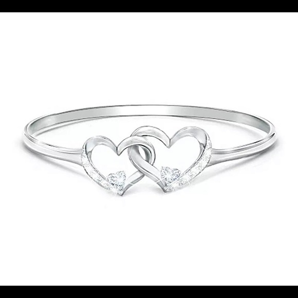 New! 925 Silver Double Hearts Ring! - Picture 4 of 10